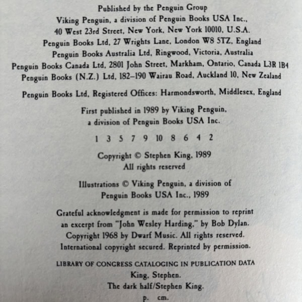 stephen king the dark half signed first us edition3