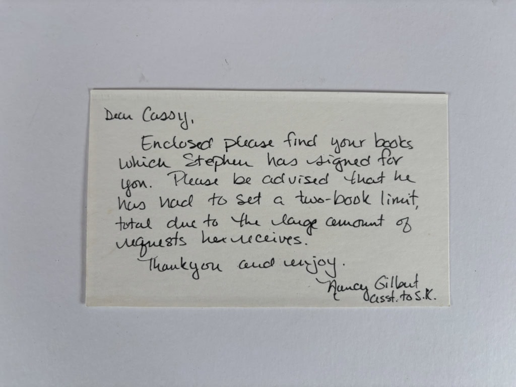 stephen king the drawing of three signed first edition6