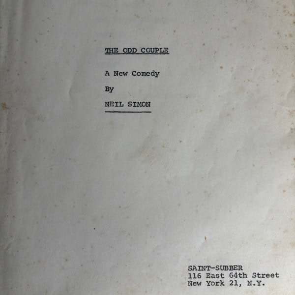 the odd couple script2