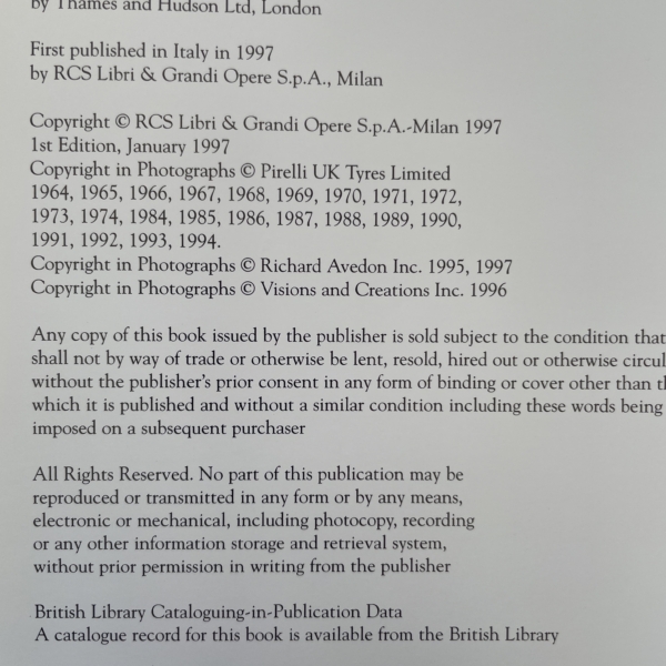 the pirelli calendars first 2