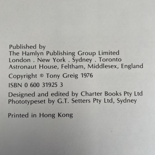 tony greig cricket signed first edition4