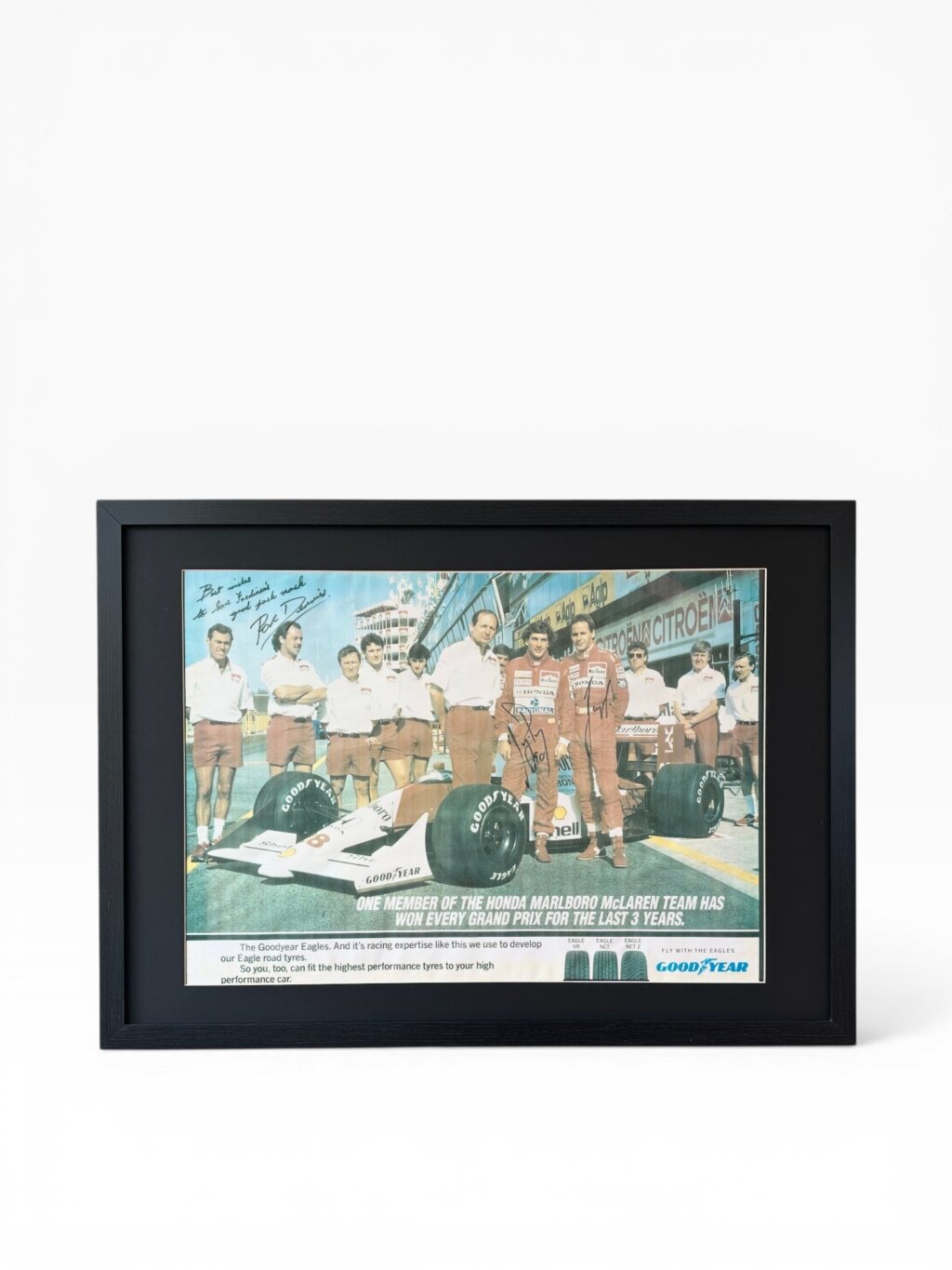 Ayrton Senna - Poster - Signed - Gerhard Berger Ayrton Senna - Poster - Signed - Gerhard Berger