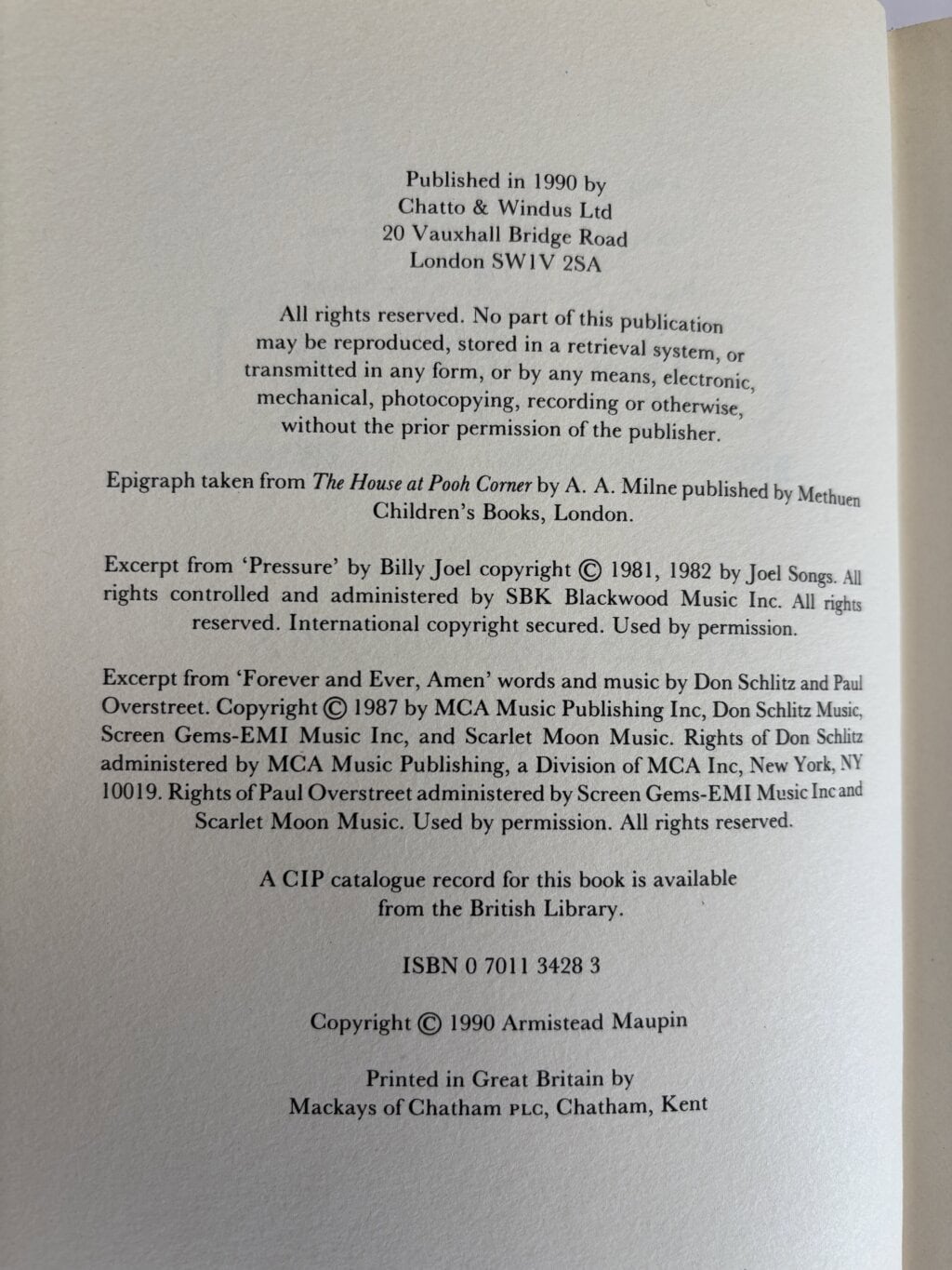 armistead maupin sure of you first 2