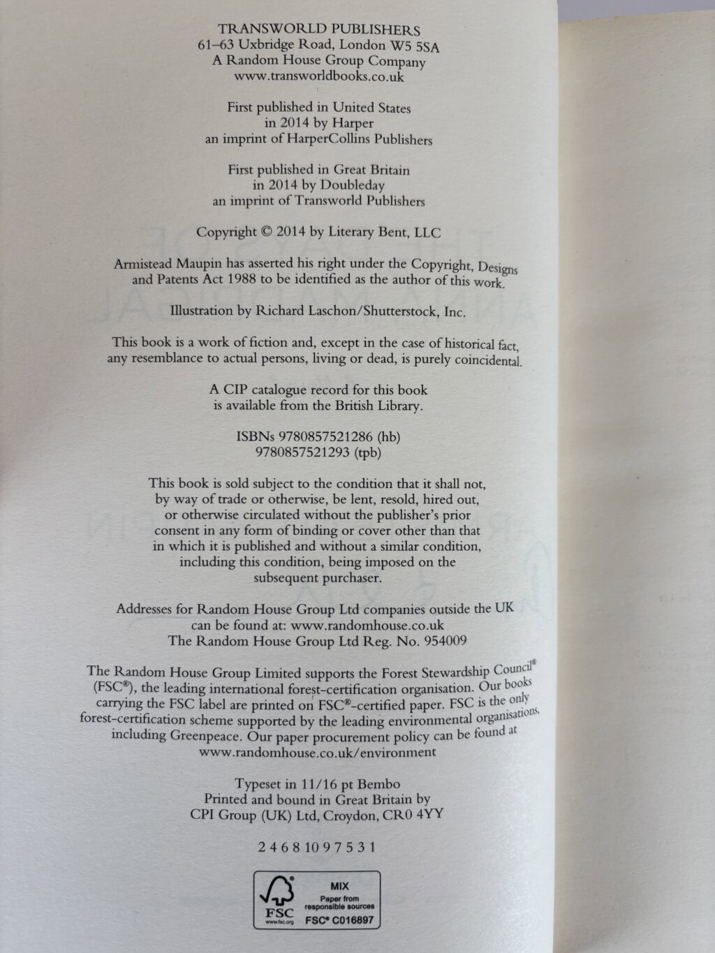 armistead maupin the days of anna madrigal first 2