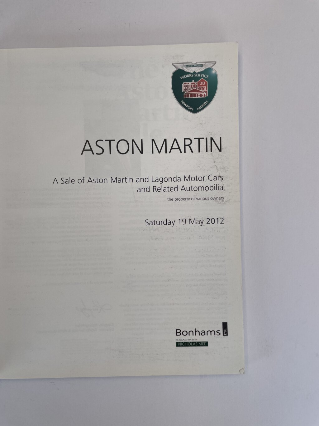 bonhams aston martin 2012 2