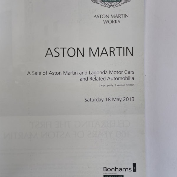 bonhams aston martin 2013 2
