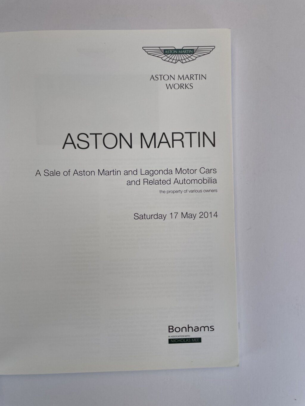 bonhams aston martin 2014 2