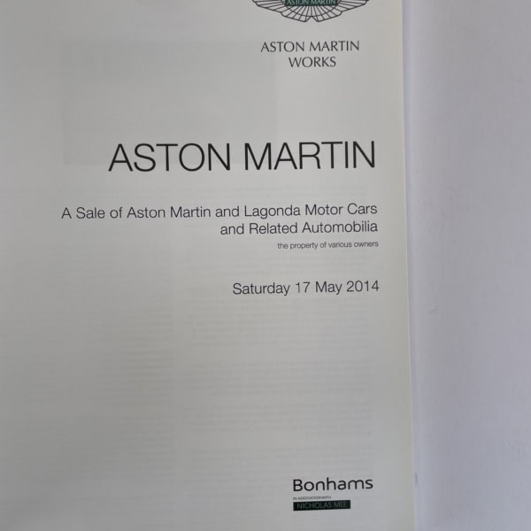 bonhams aston martin 2014 2