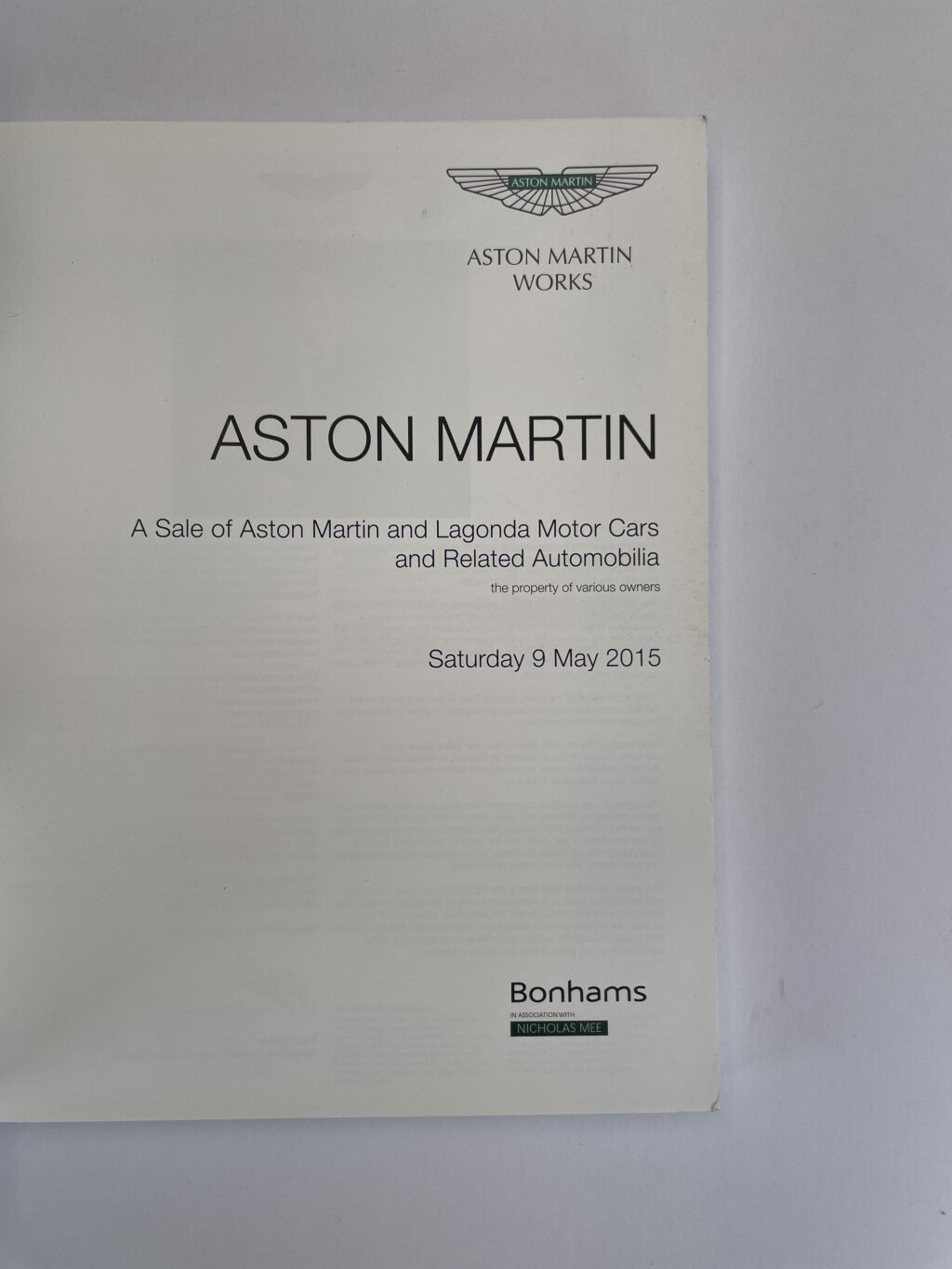 bonhams aston martin 2015 2