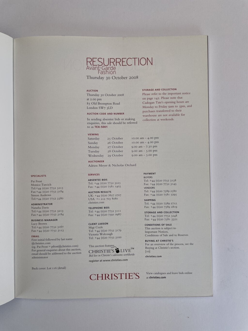 christies resurrection 2008 2