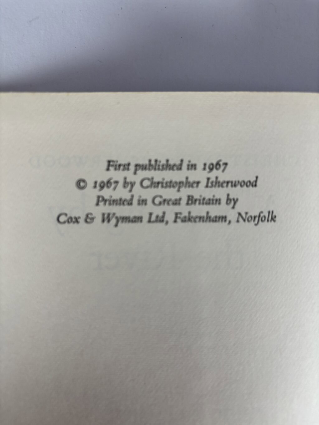 christopher isherwood a meeting by the river first ed2