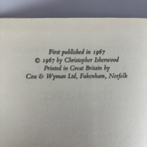 christopher isherwood a meeting by the river first ed2