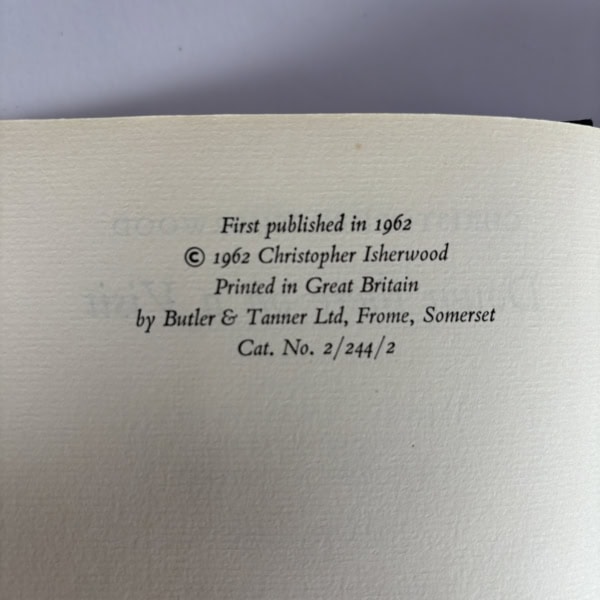 christopher isherwood down there on a visit first ed2