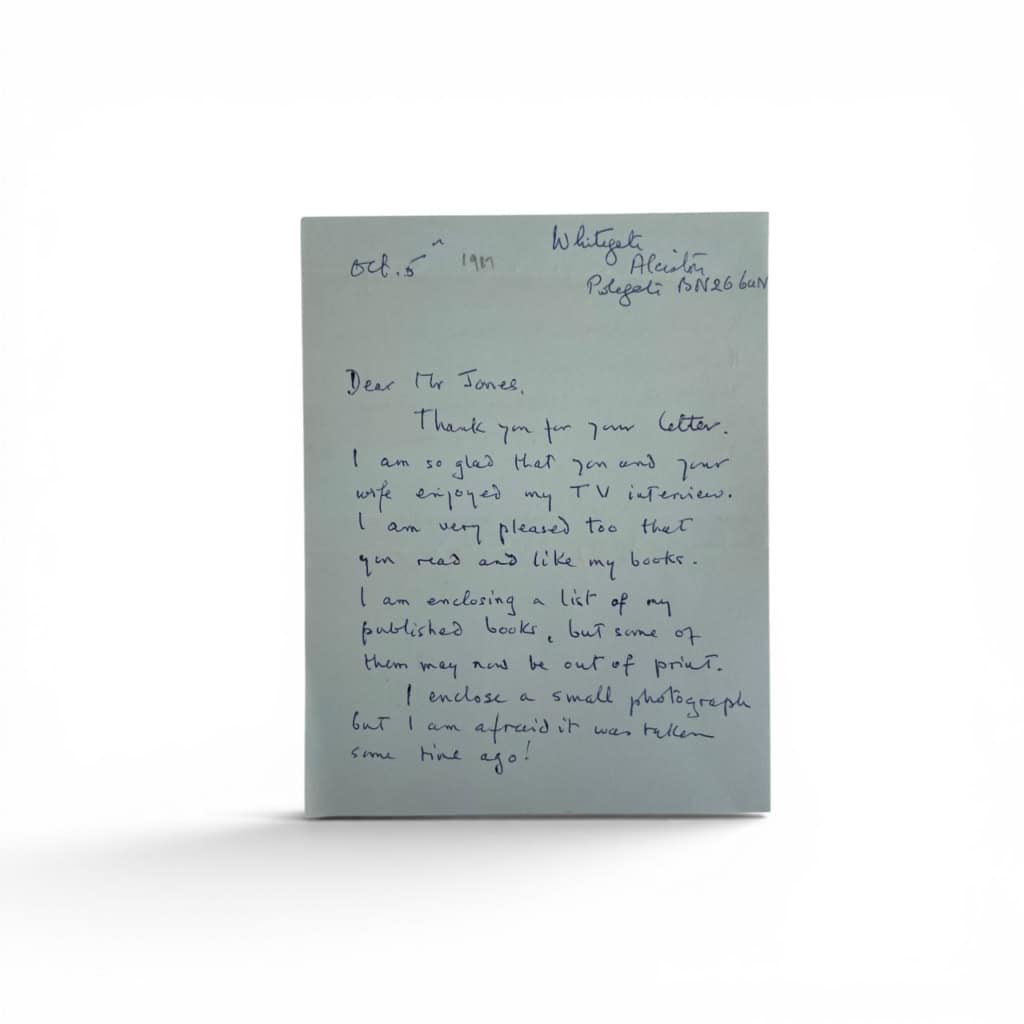 cicely veronica wedgwood signed letter1