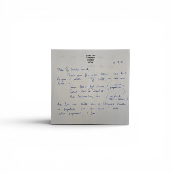 claire francis signed letter1