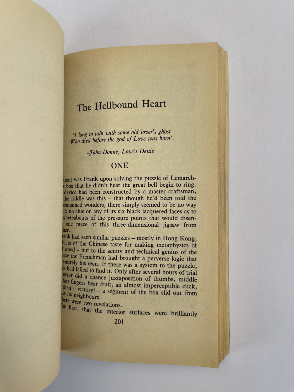 clice barker night visions first ed4