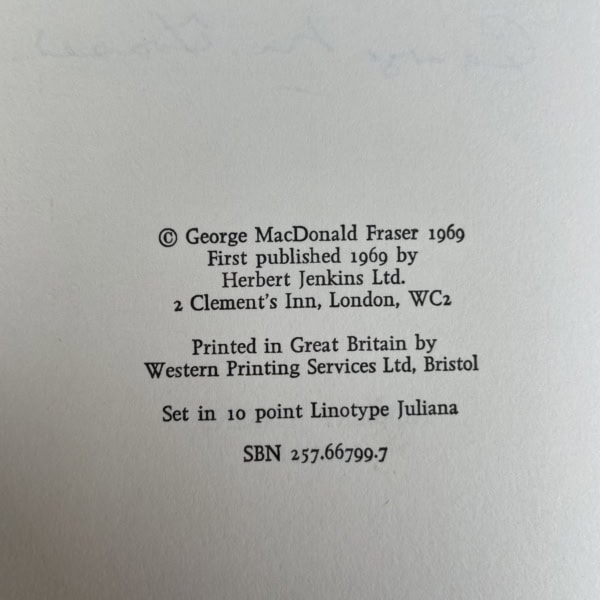 george macdonald fraser flashman signed set first editions2