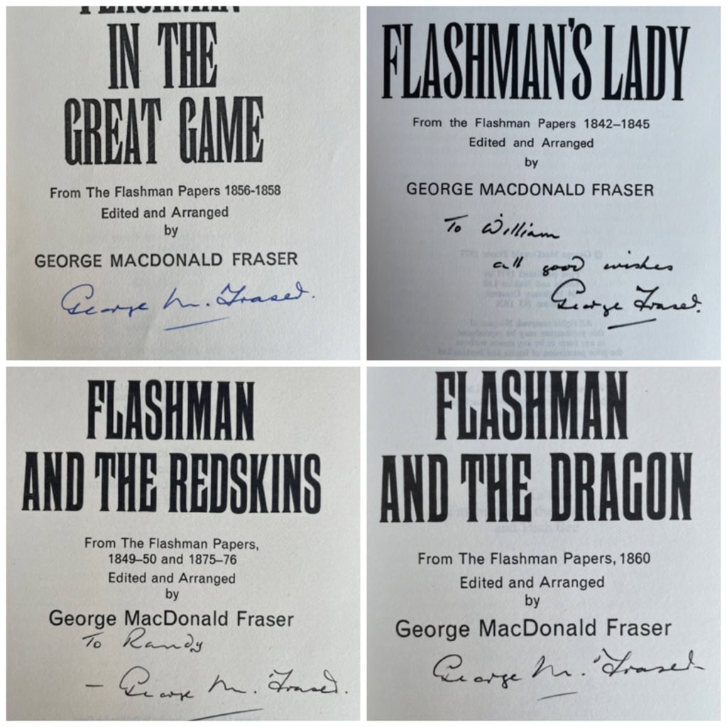 george macdonald fraser flashman signed set first editions8