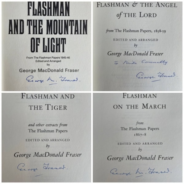 george macdonald fraser flashman signed set first editions9
