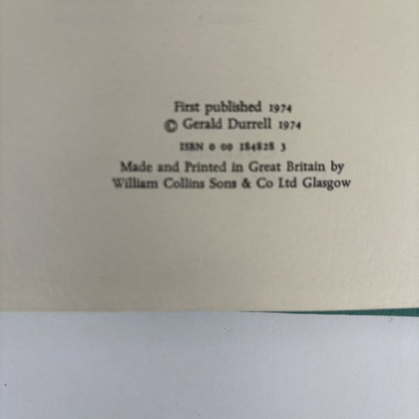 gerald durrell the talking parcel first edition2