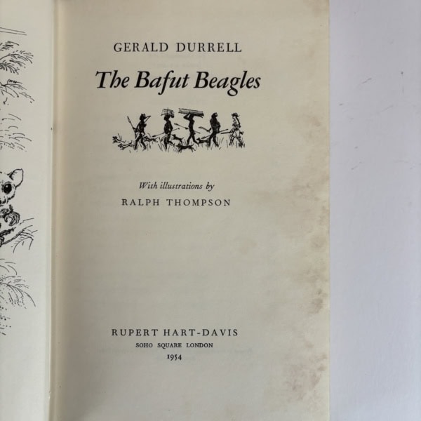 gerlad durrell the bafut beagles first edition2