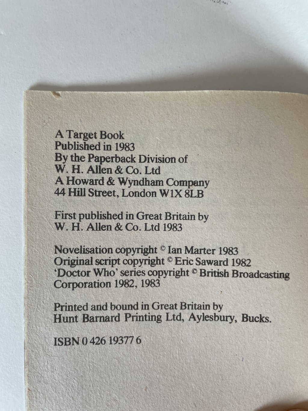 ian marter doctor who earthshock first2