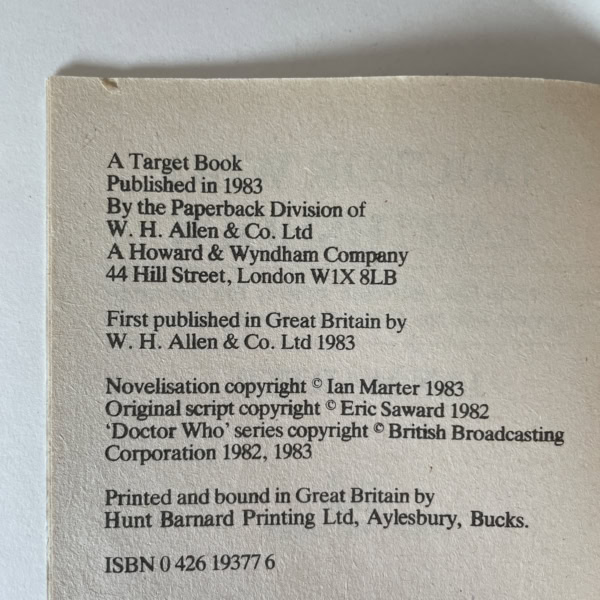 ian marter doctor who earthshock first2