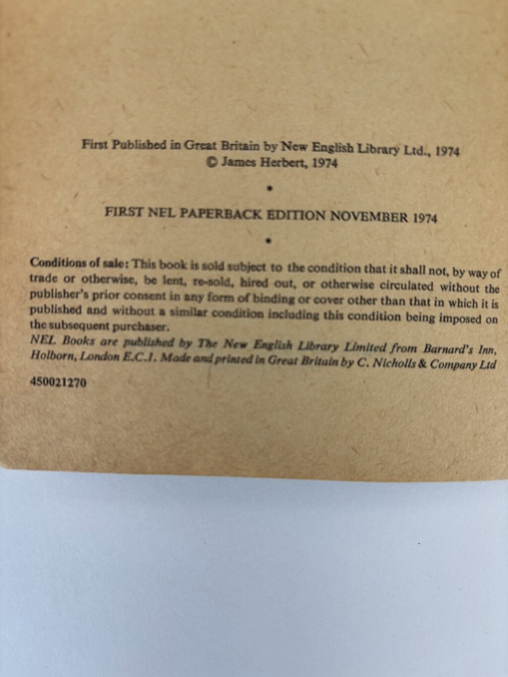 james herbert the rats 1st pback 2