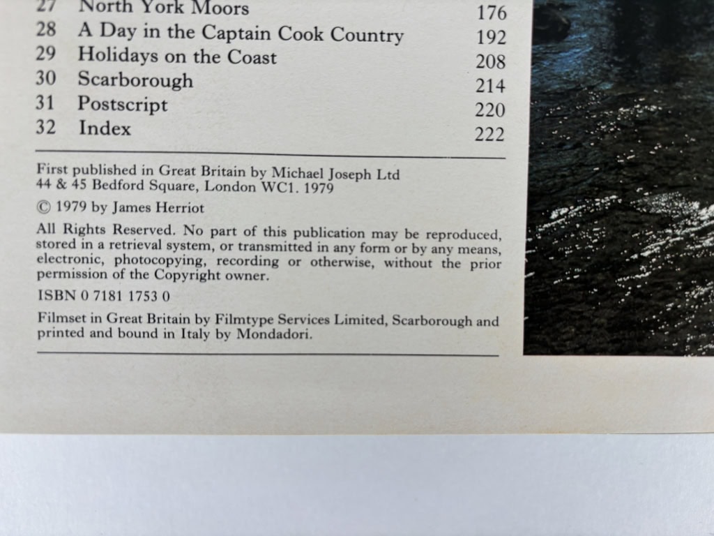 james herriots yorkshire first edition2