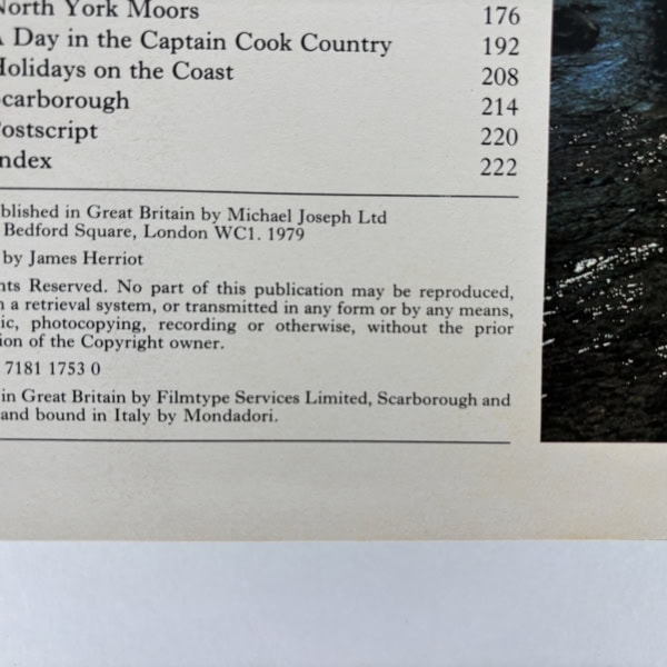 james herriots yorkshire first edition2