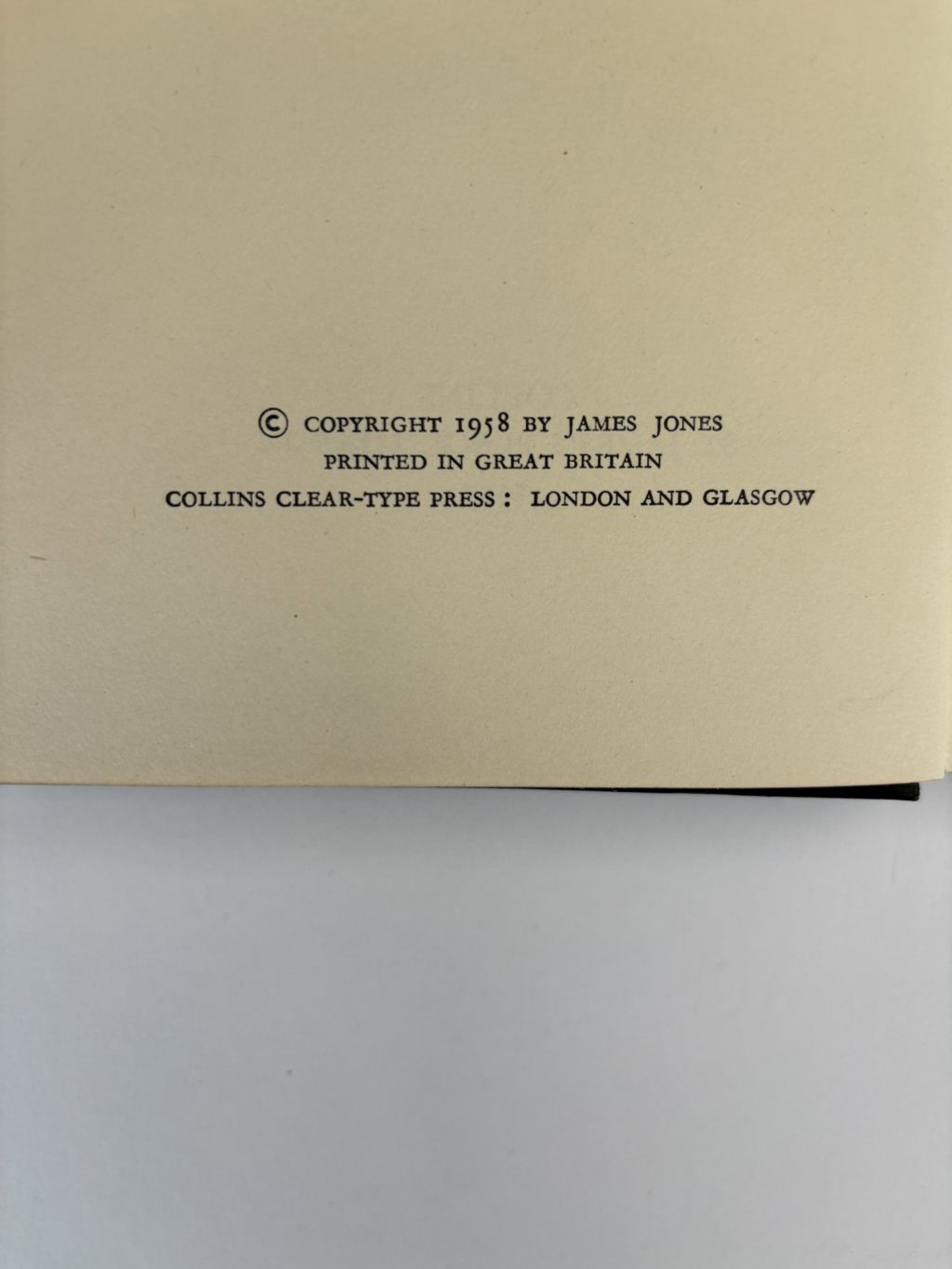 james jones the pistol first edition2