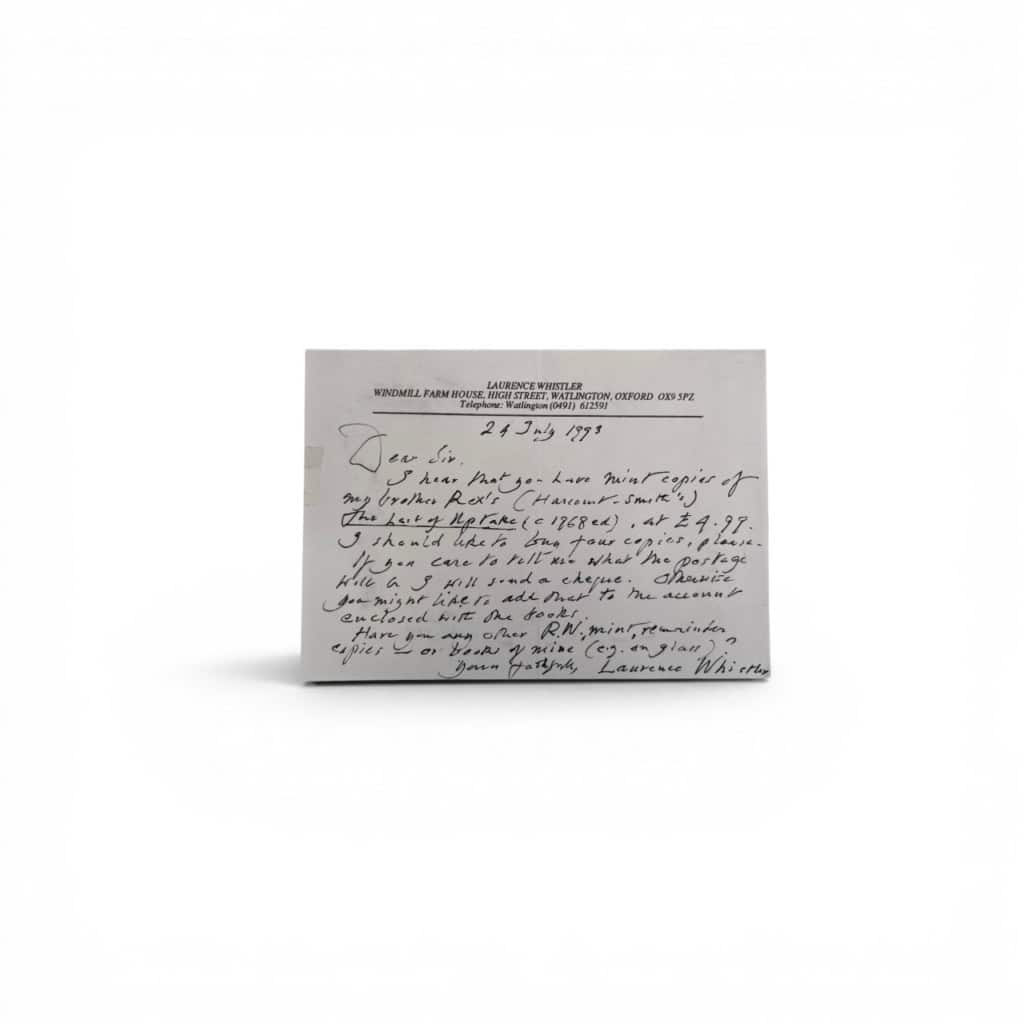 lawrence whistler signed postcard1 lawrence whistler signed postcard1