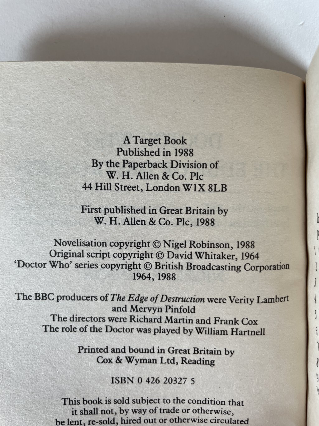 nigel robinson doctor who the edge of destruction first2