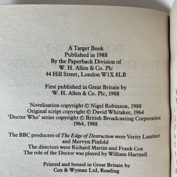 nigel robinson doctor who the edge of destruction first2