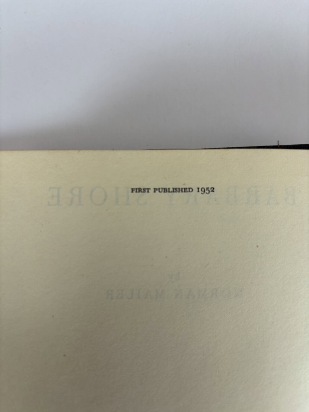 norman mailer barbary shore first ed2