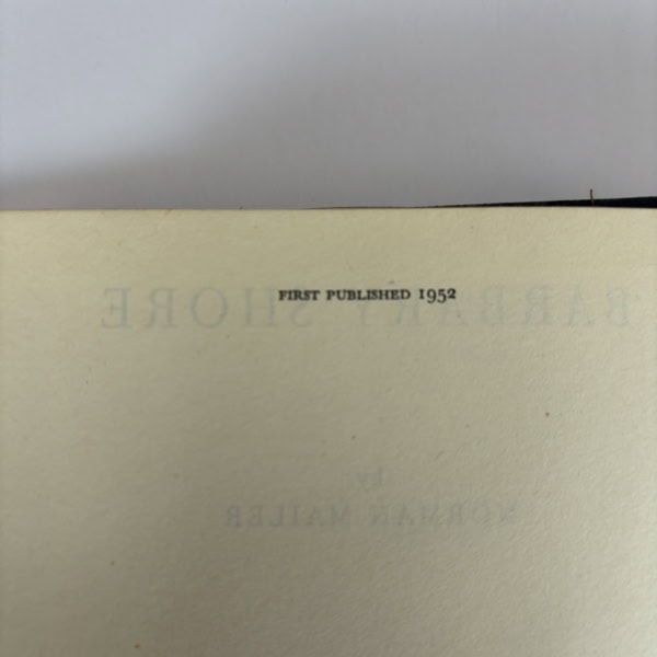 norman mailer barbary shore first ed2