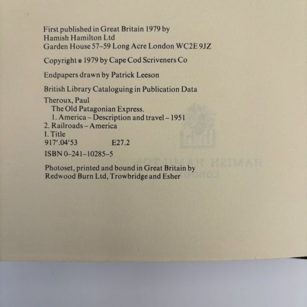 paul theroux the old patagonian express first edition2