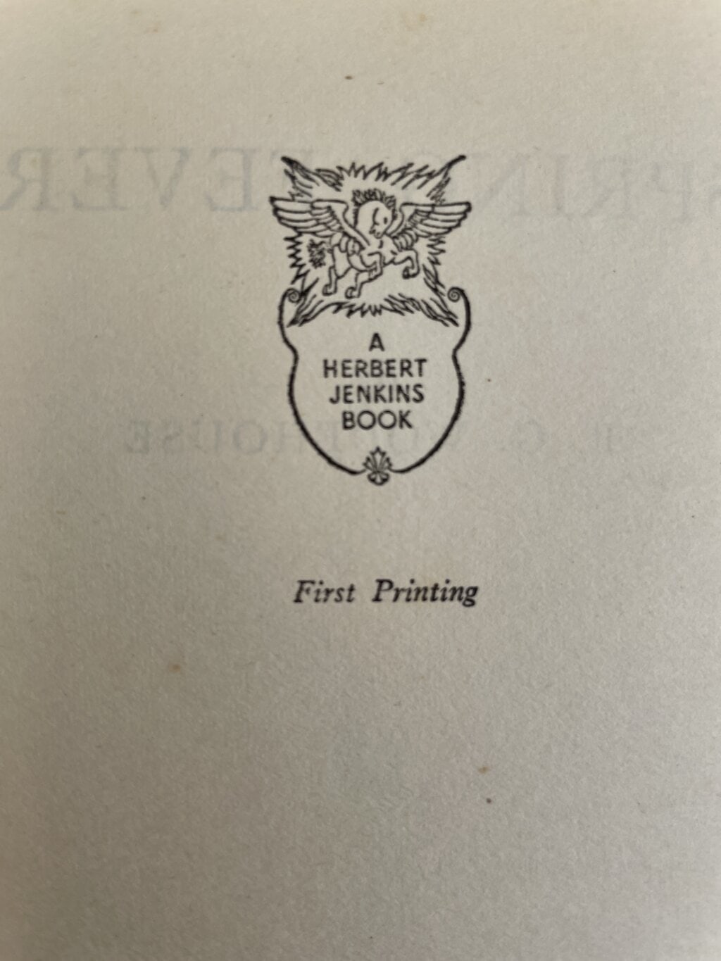 pg wodehouse spring fever first edition2