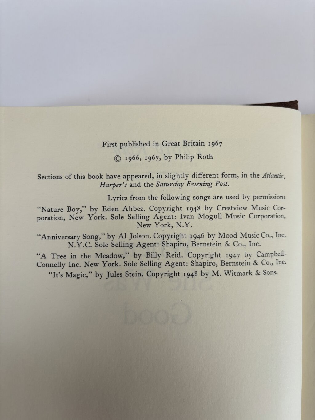 philip roth when she was good first edition2