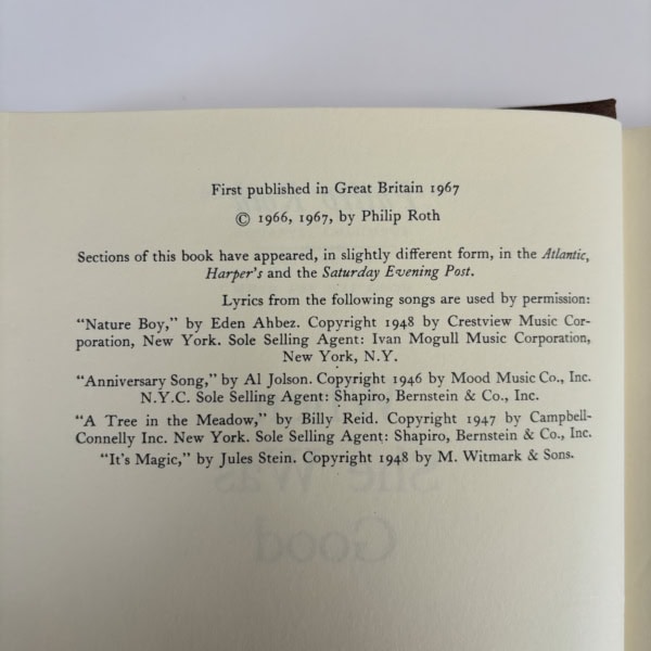 philip roth when she was good first edition2