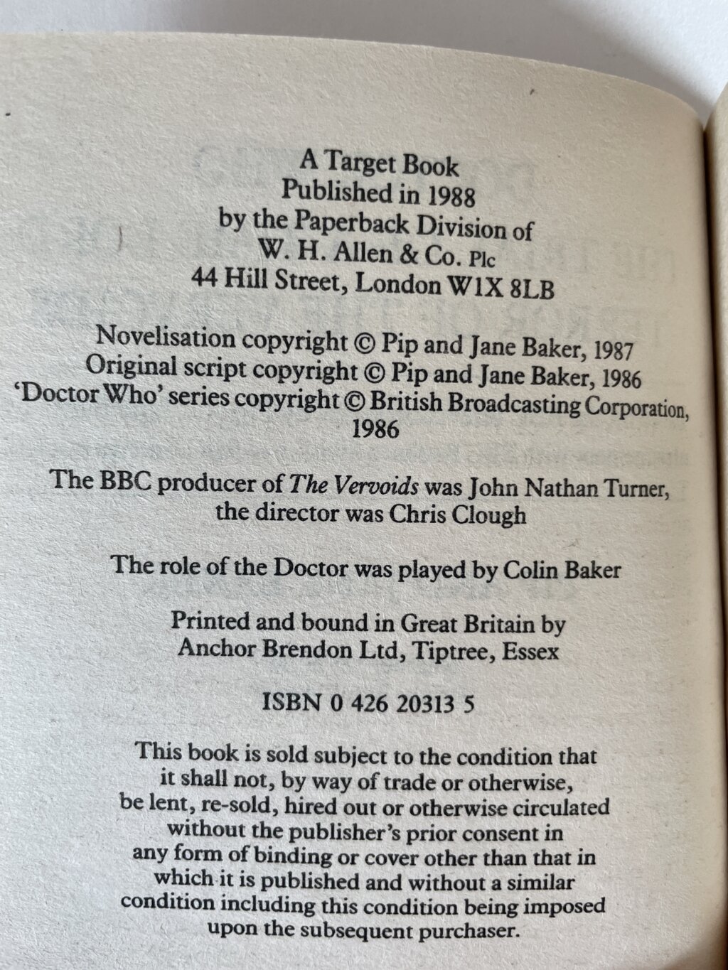 pip jane baker doctor who terror of the vervoids 2