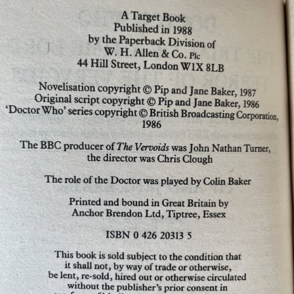 pip jane baker doctor who terror of the vervoids 2