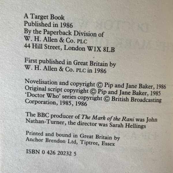 pip jane baker doctor who the mark of the rani 2