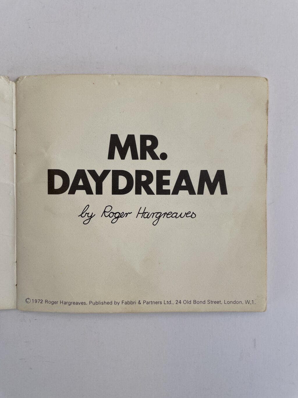 roger hargreaves mr daydream first edition2