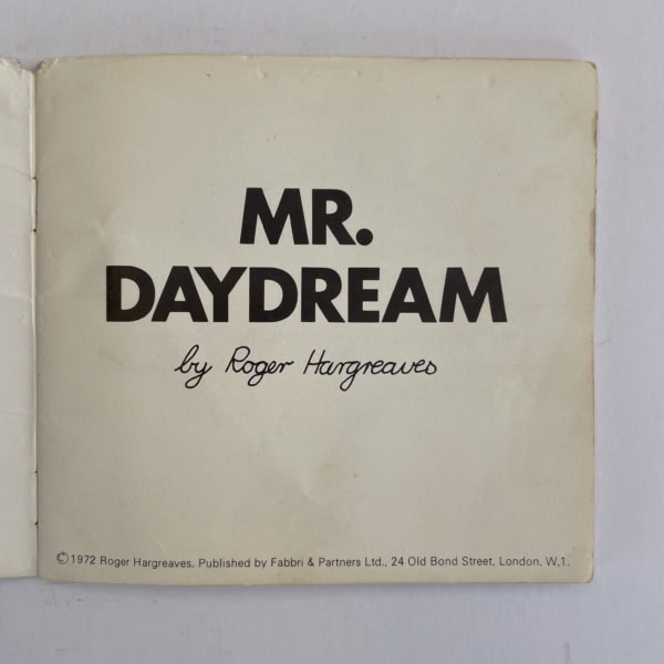 roger hargreaves mr daydream first edition2