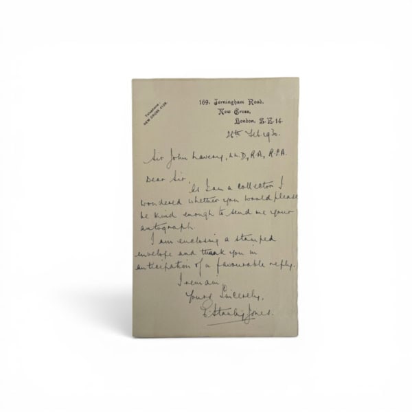 sir john lavery signed letter1