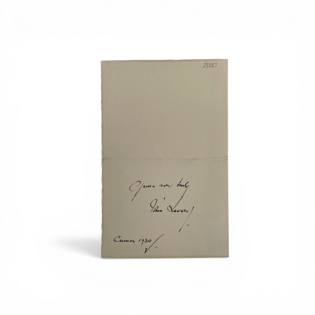 sir john lavery signed letter2