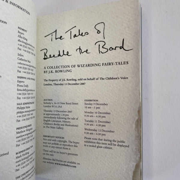 sothebys jk rowling 2