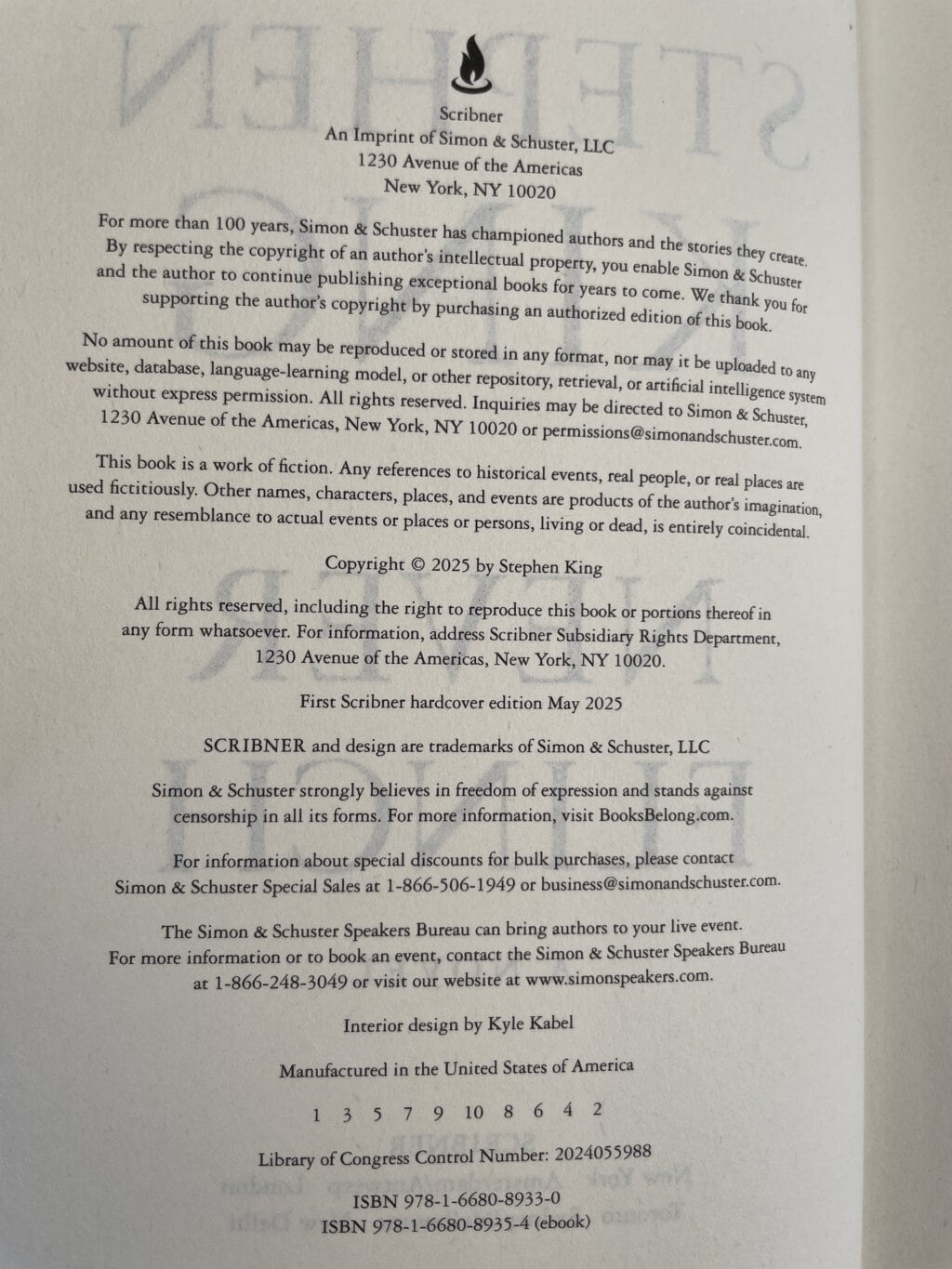 stephen king never flinch first us edition2