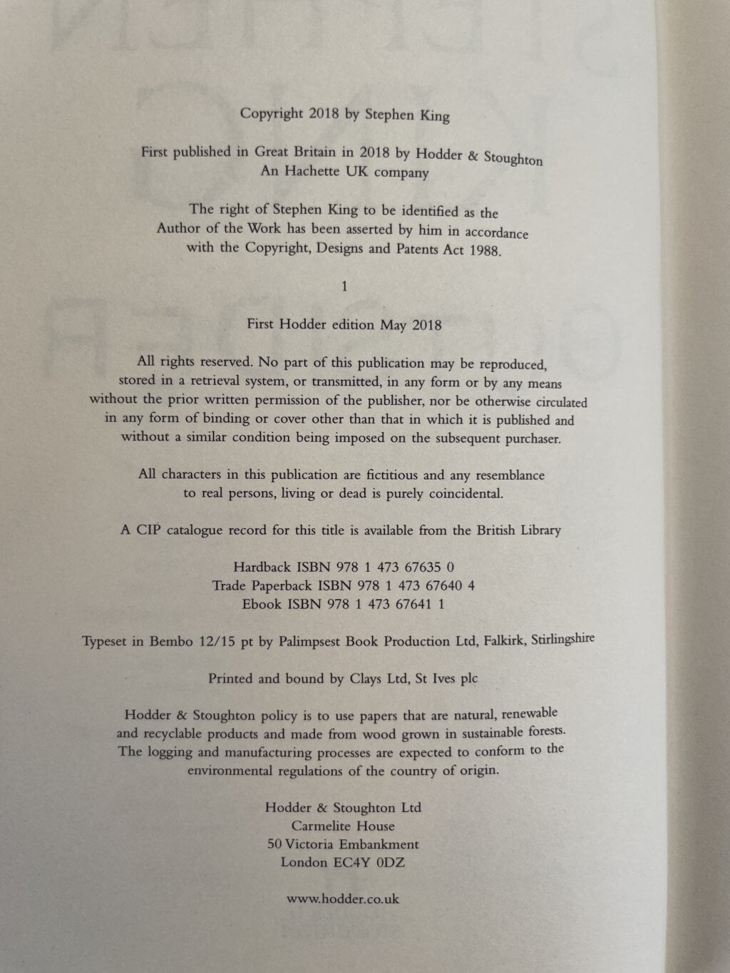 stephen king the outsider first alt edition2